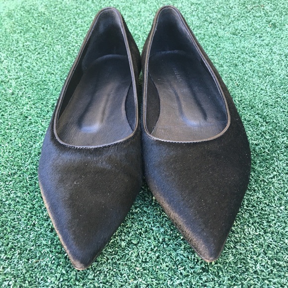 NWT Anine Bing Colette Pony Hair Flat Black 37 - Picture 6 of 9